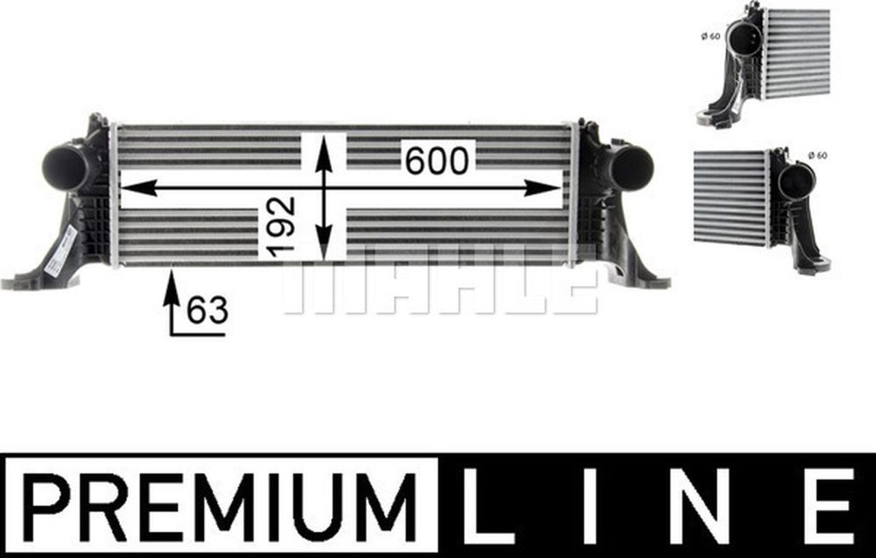 MAHLE LCV Charge air cooler CI370000P