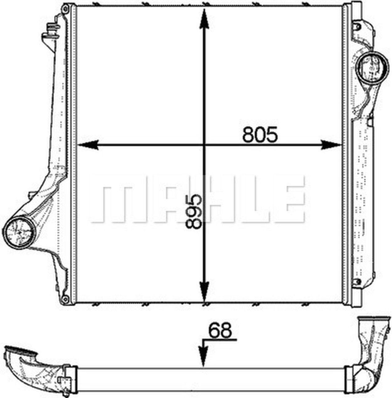 MAHLE Truck/Bus Charge air cooler CI374000P