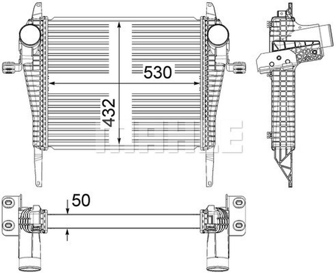 MAHLE Truck/Bus Charge air cooler CI37000P