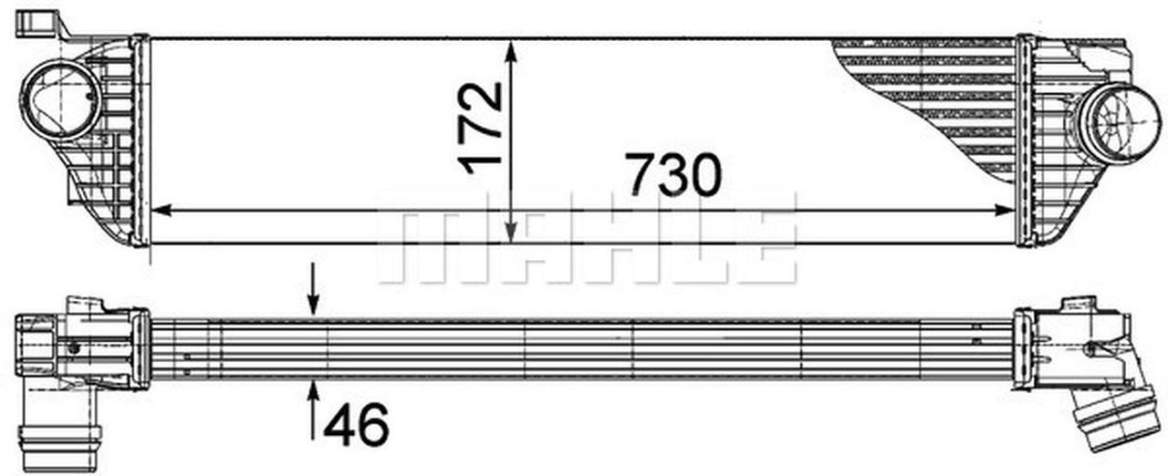 MAHLE LCV Charge air cooler CI386000P