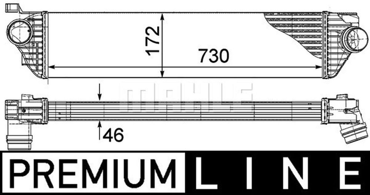 MAHLE LCV Charge air cooler CI386000P