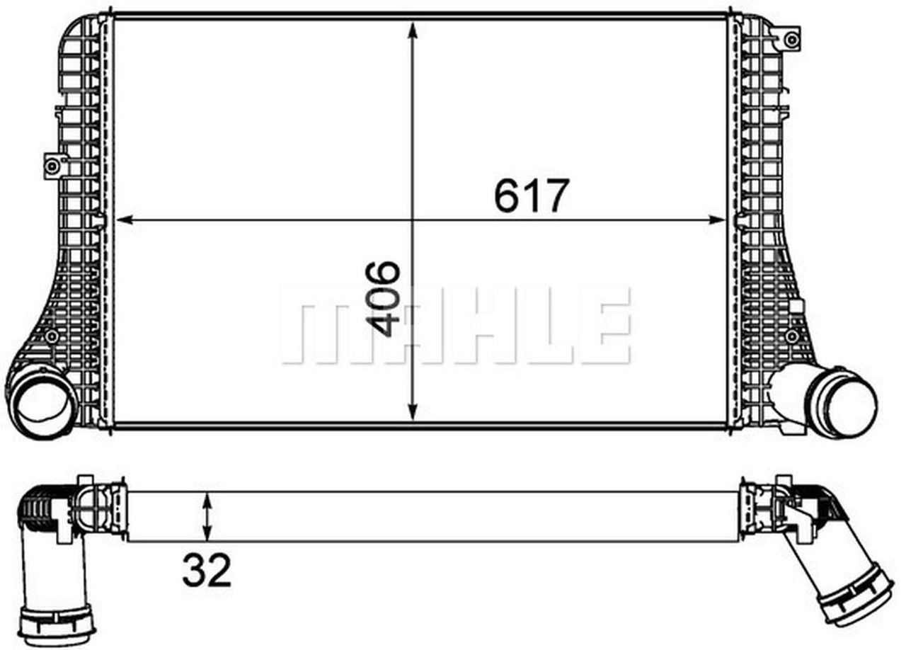 MAHLE PC Charge air cooler CI387000P