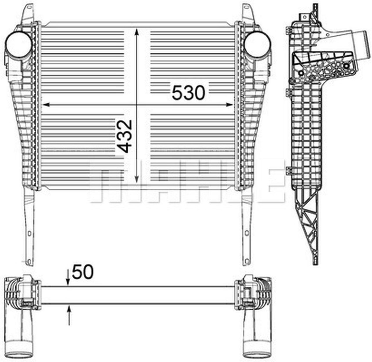 MAHLE Truck/Bus Charge air cooler CI38000P