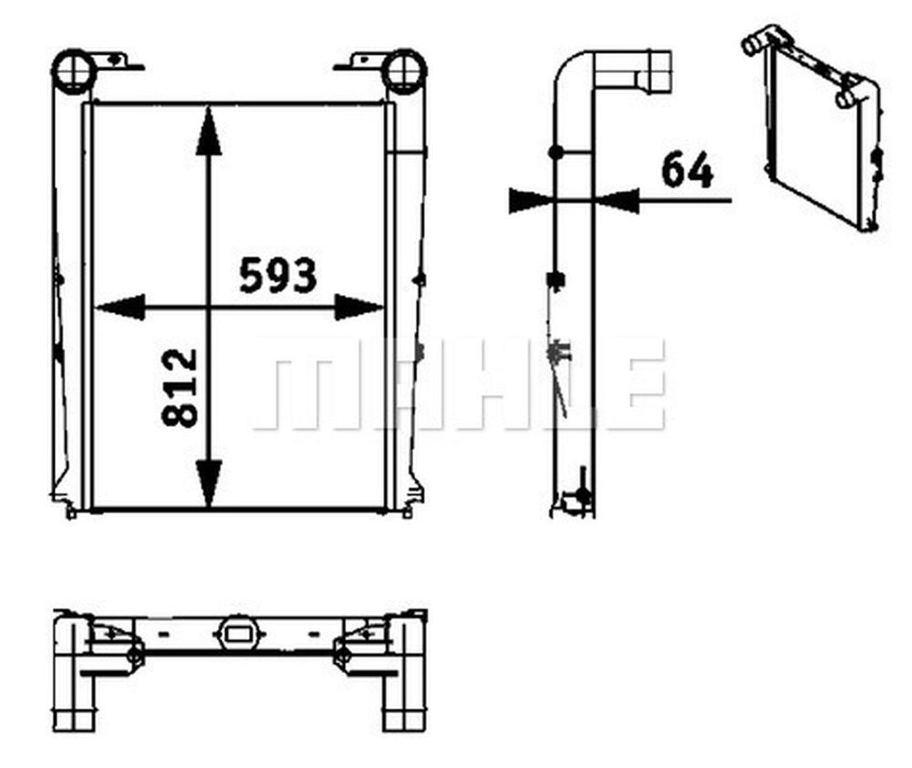 MAHLE Truck/Bus Charge air cooler CI44000P