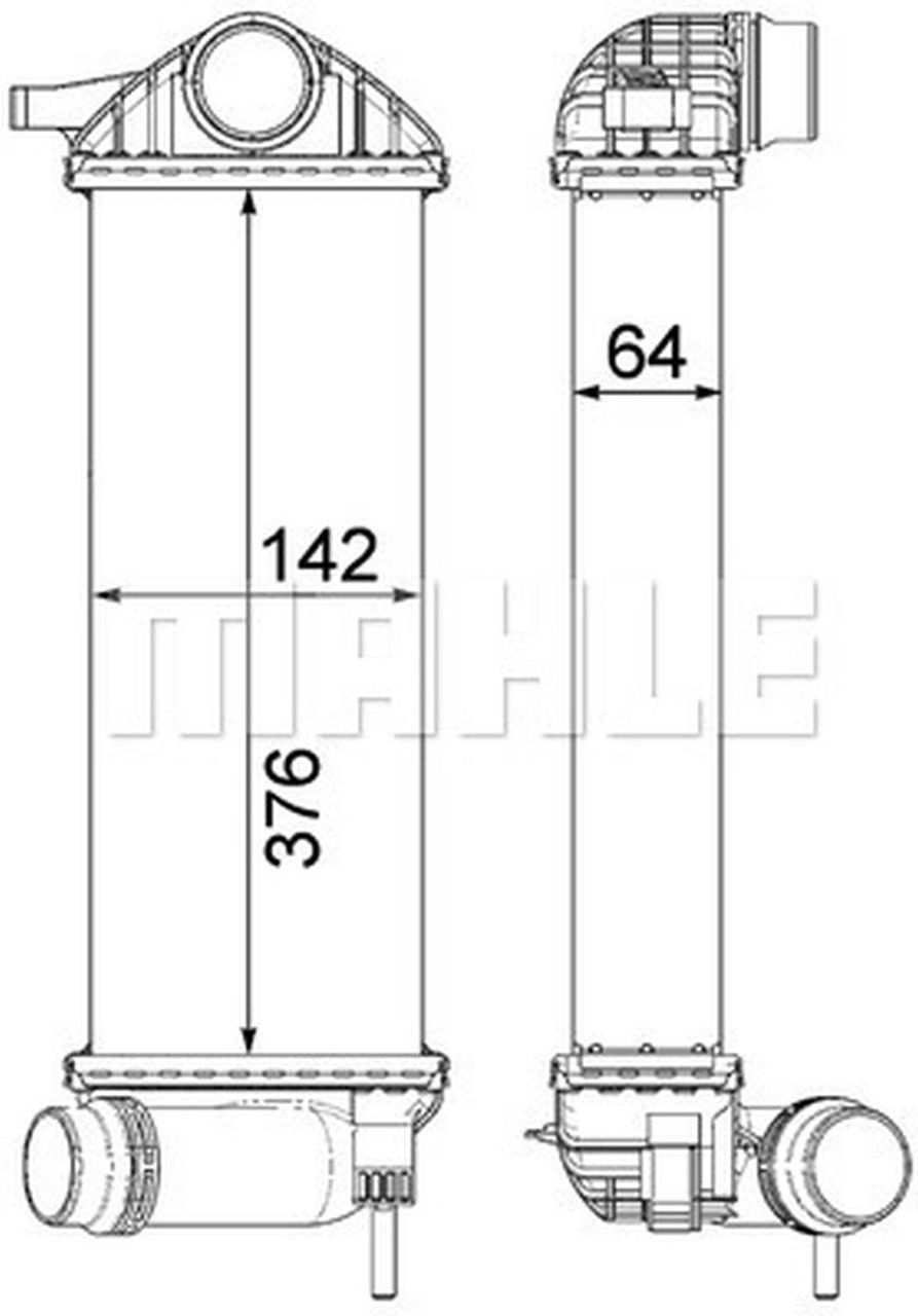 MAHLE PC Charge air cooler CI477000P