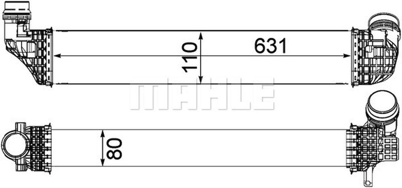 MAHLE PC Charge air cooler CI478000P