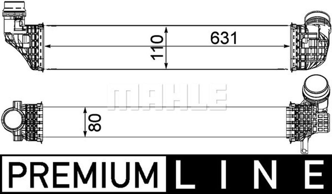MAHLE PC Charge air cooler CI478000P