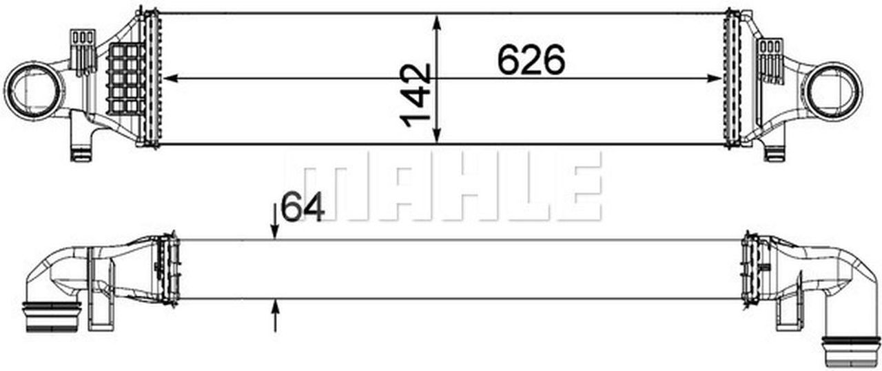 MAHLE PC Charge air cooler CI479000P