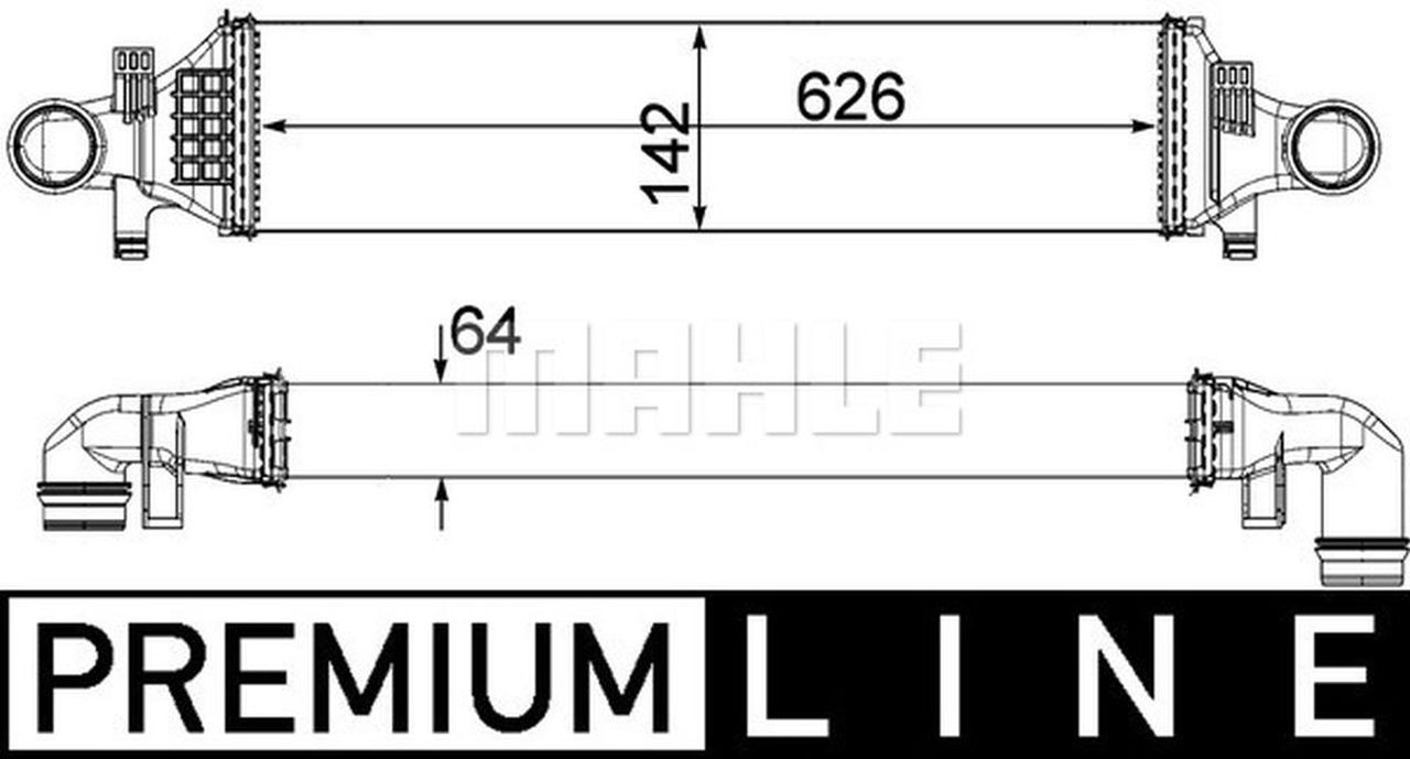 MAHLE PC Charge air cooler CI479000P