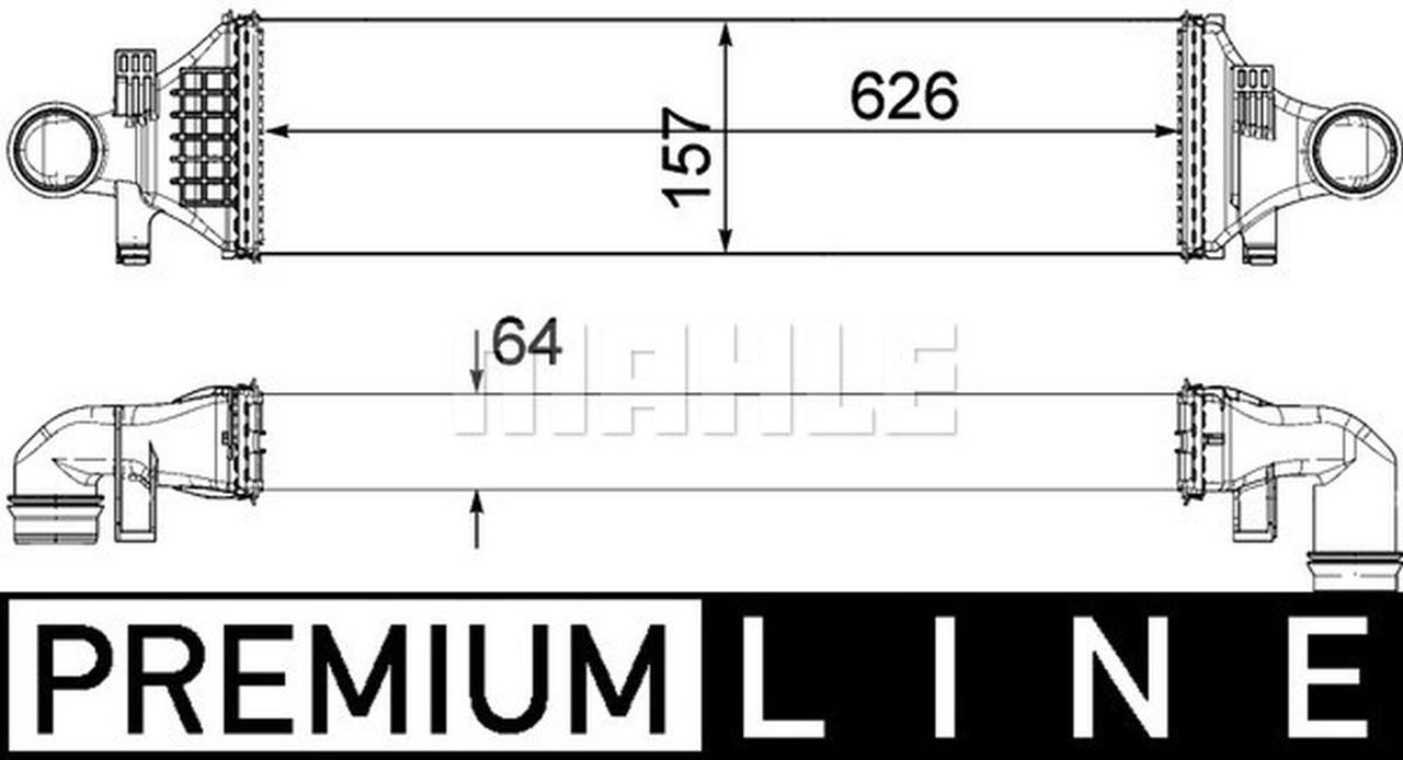 MAHLE PC Charge air cooler CI480000P