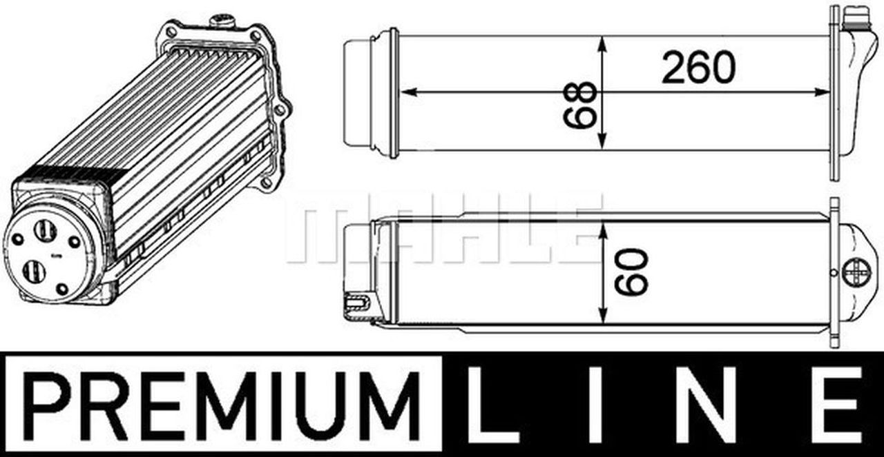 MAHLE PC Charge air cooler CI481000P
