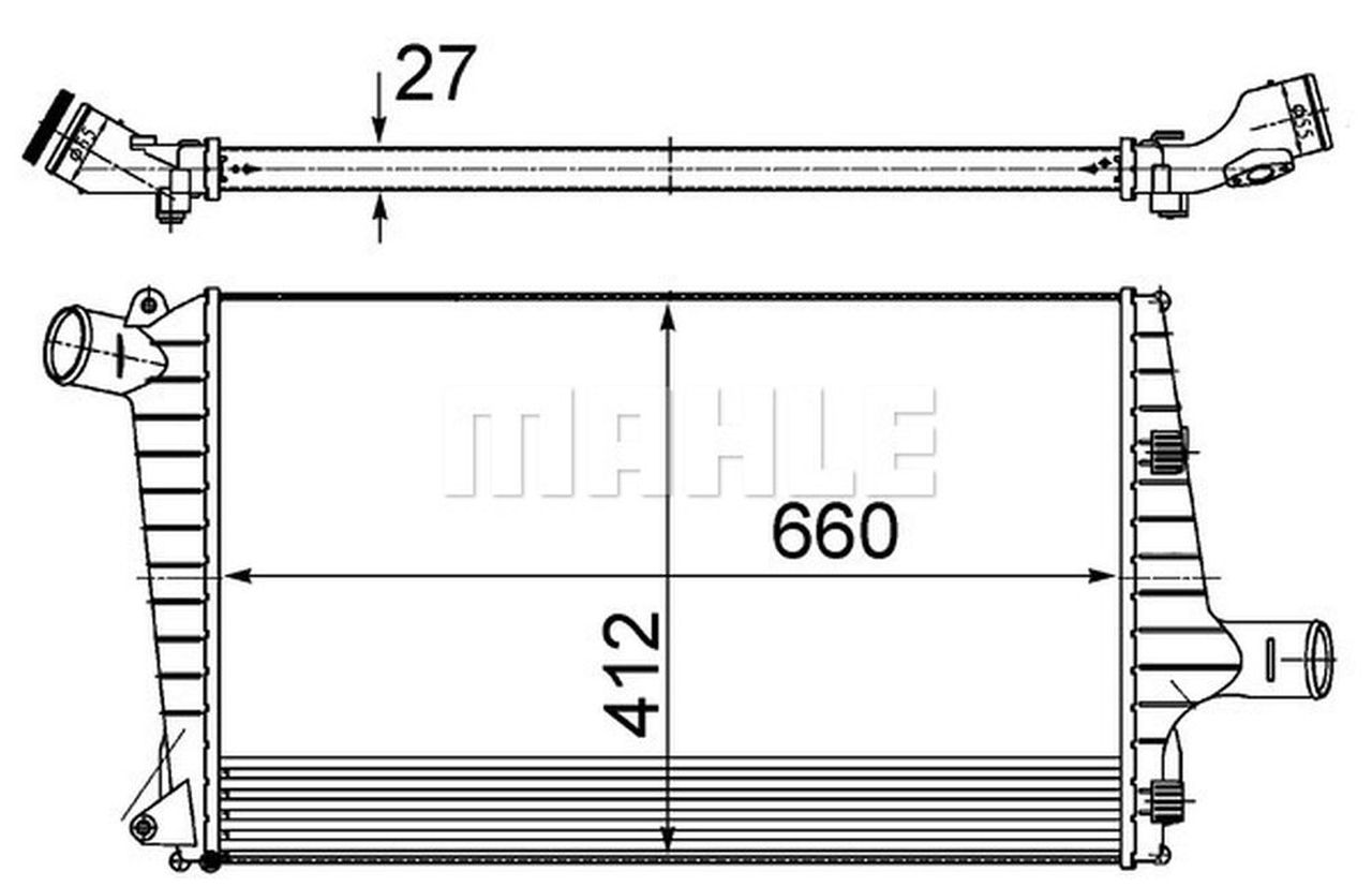 MAHLE PC Charge air cooler CI487000S