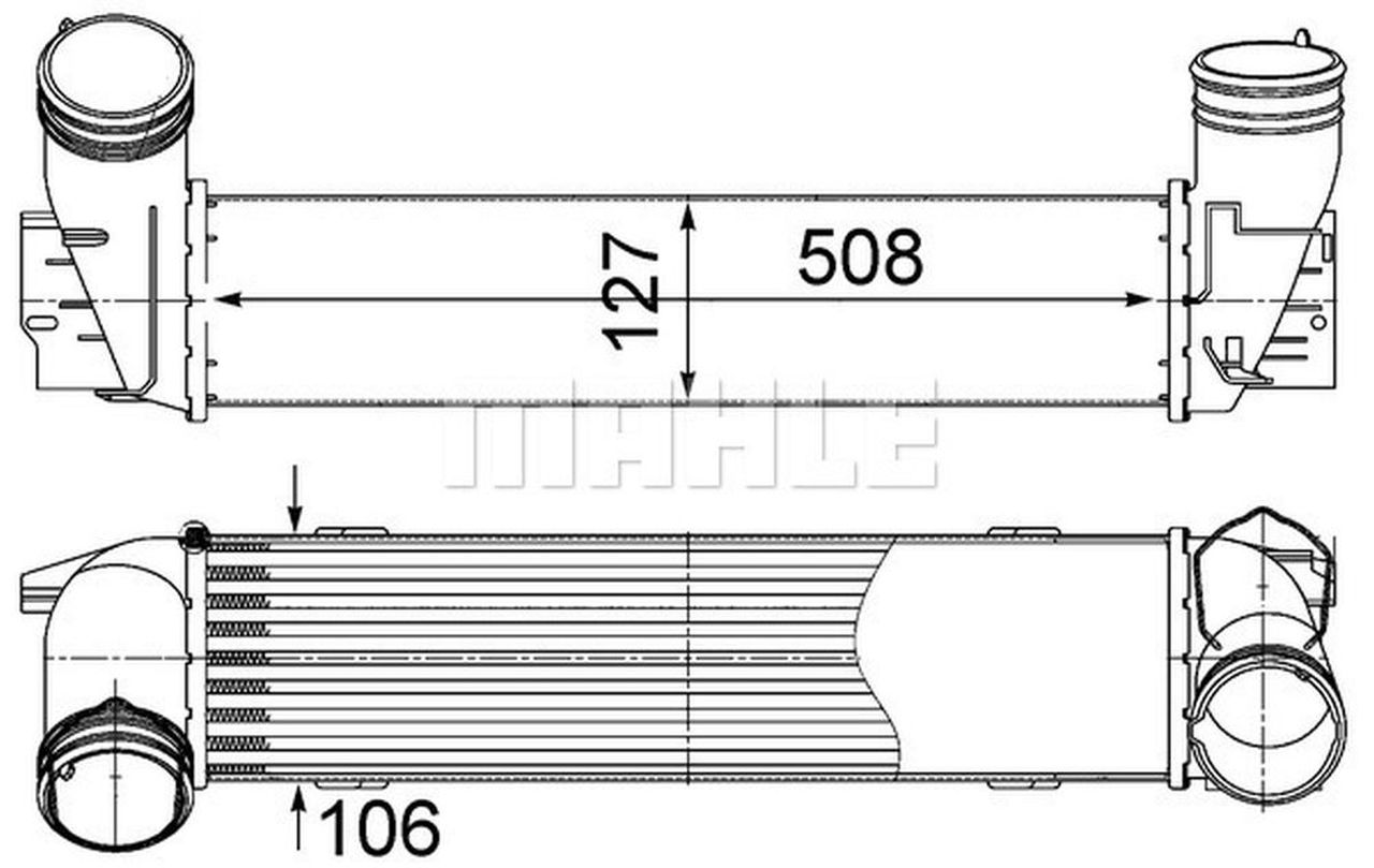 MAHLE PC Charge air cooler CI490000S
