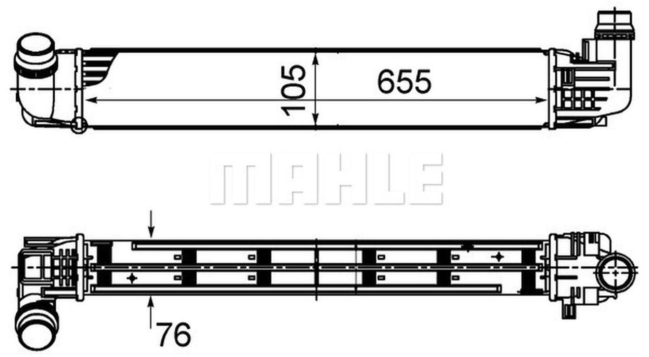 MAHLE PC Charge air cooler CI496000S