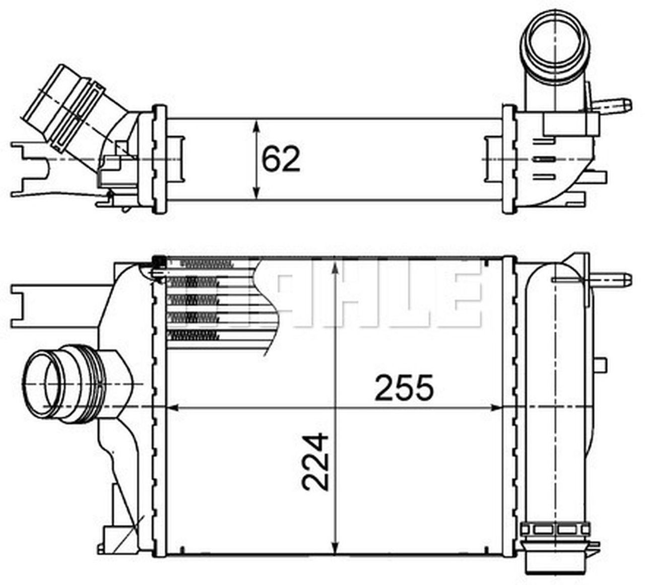 MAHLE PC Charge air cooler CI497000S