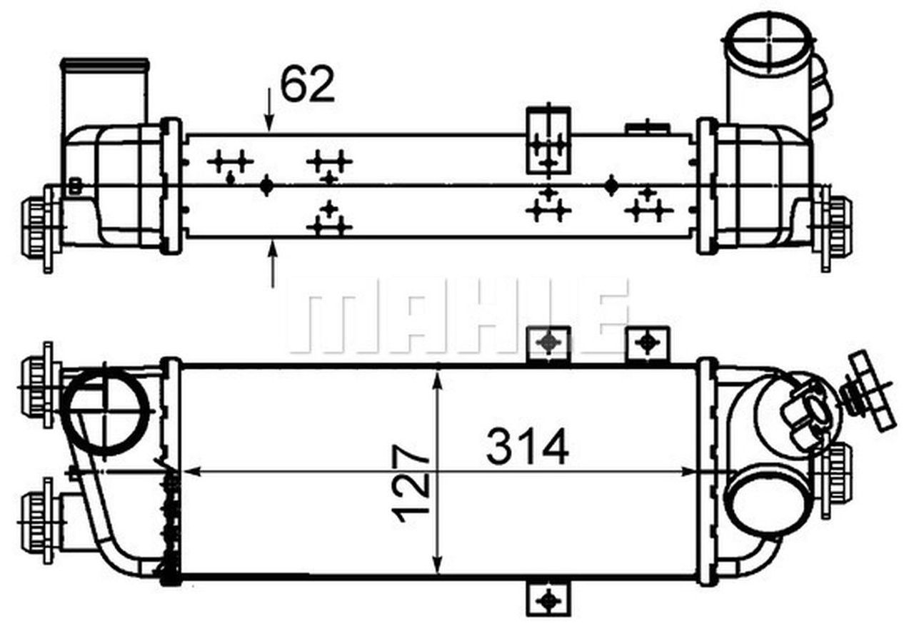 MAHLE PC Charge air cooler CI500000S