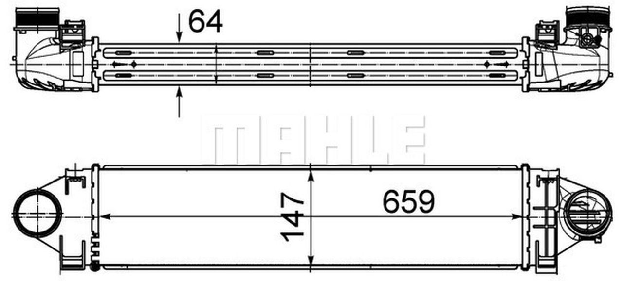 MAHLE PC Charge air cooler CI502000S