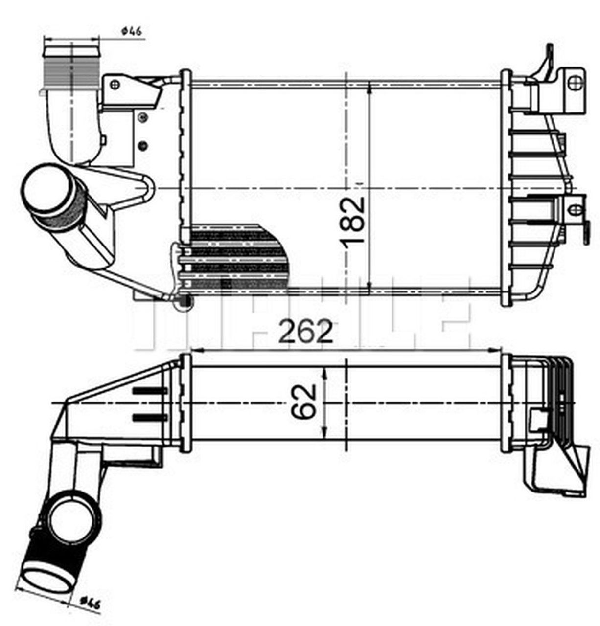 MAHLE PC Charge air cooler CI510000S