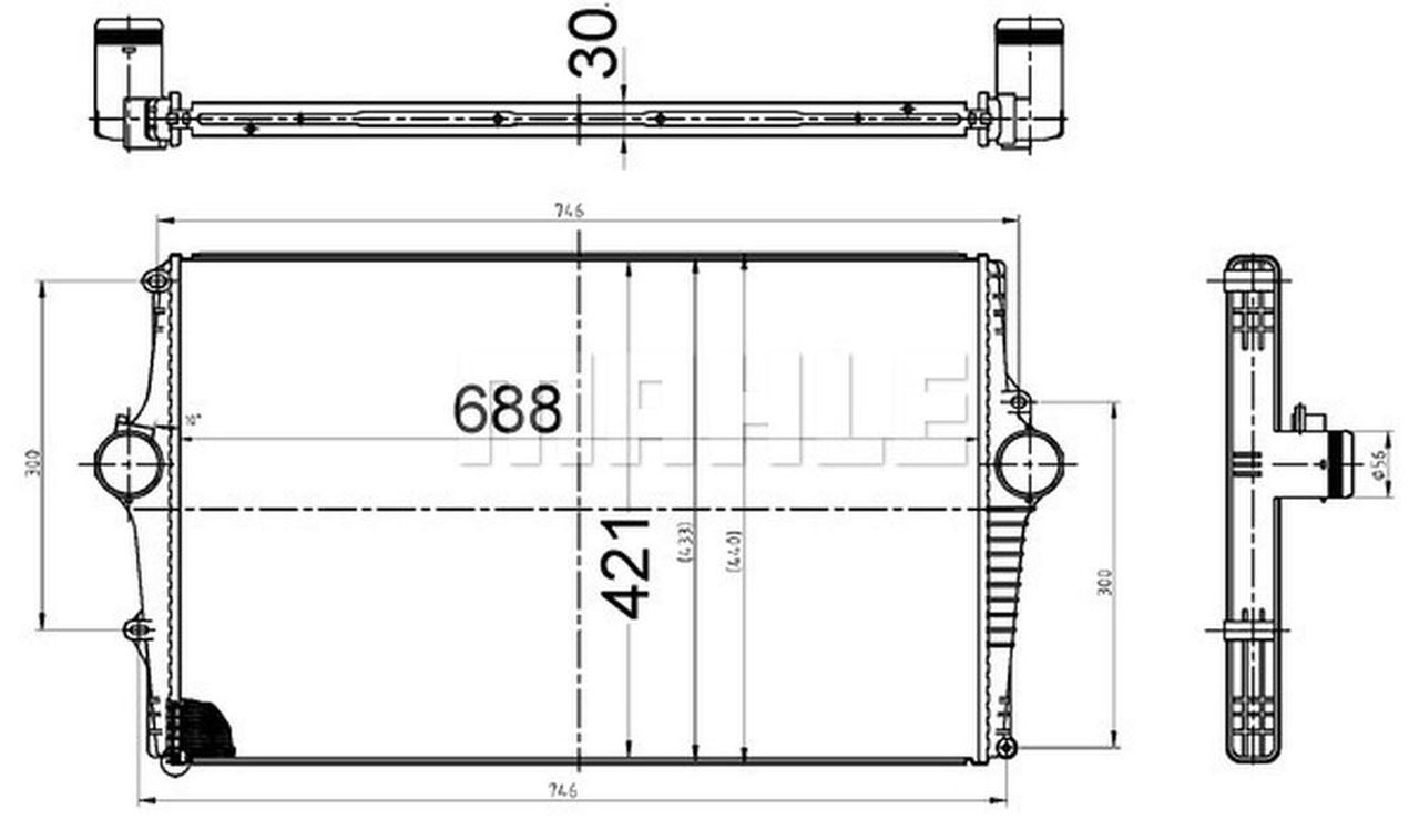 MAHLE PC Charge air cooler CI522000S