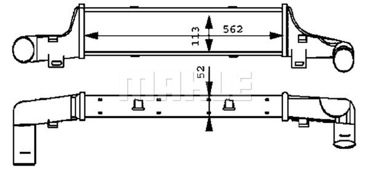 MAHLE PC Charge air cooler CI52000P