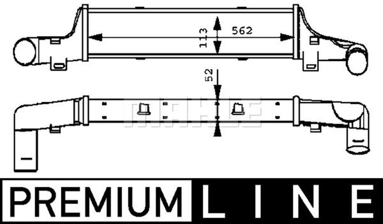 MAHLE PC Charge air cooler CI52000P