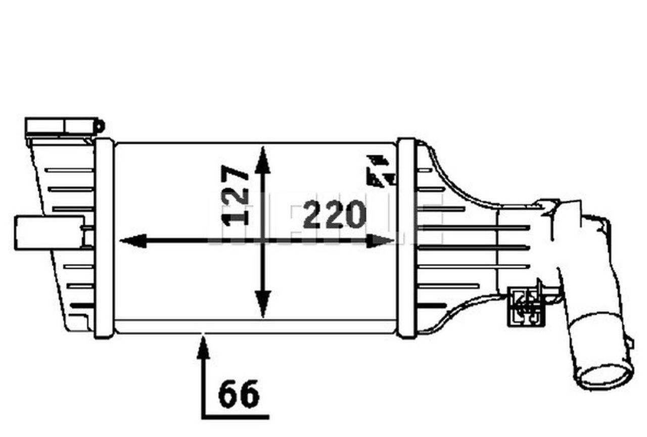 MAHLE PC Charge air cooler CI55000P