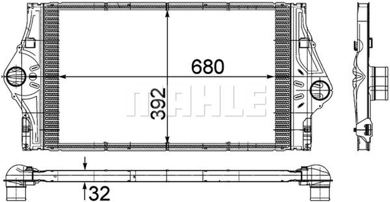 MAHLE PC Charge air cooler CI59000P