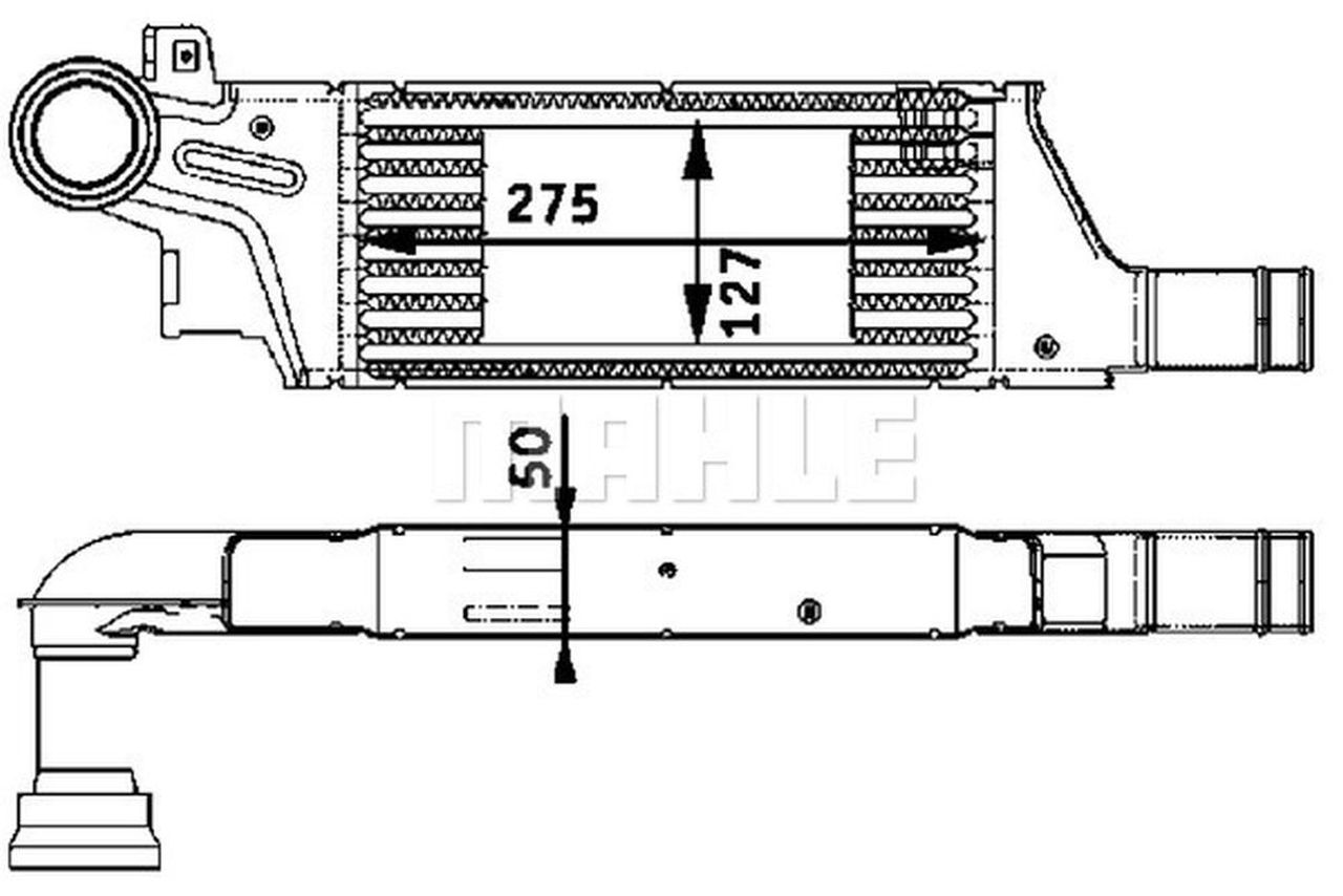 MAHLE PC Charge air cooler CI61000P