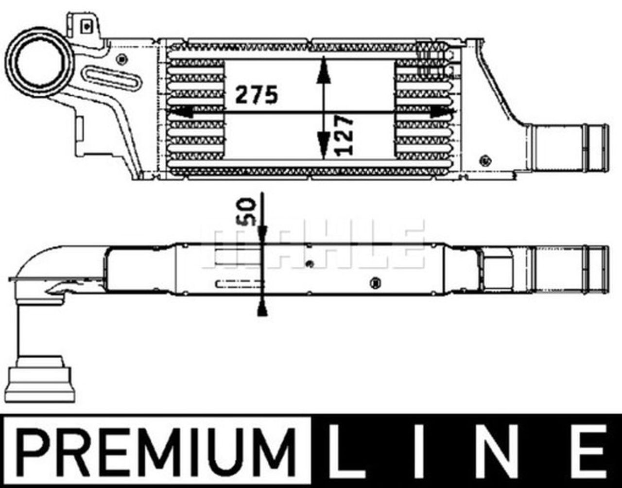 MAHLE PC Charge air cooler CI61000P