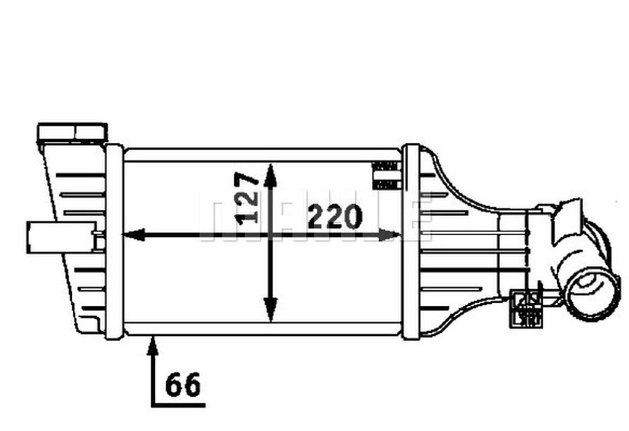MAHLE PC Charge air cooler CI71000P