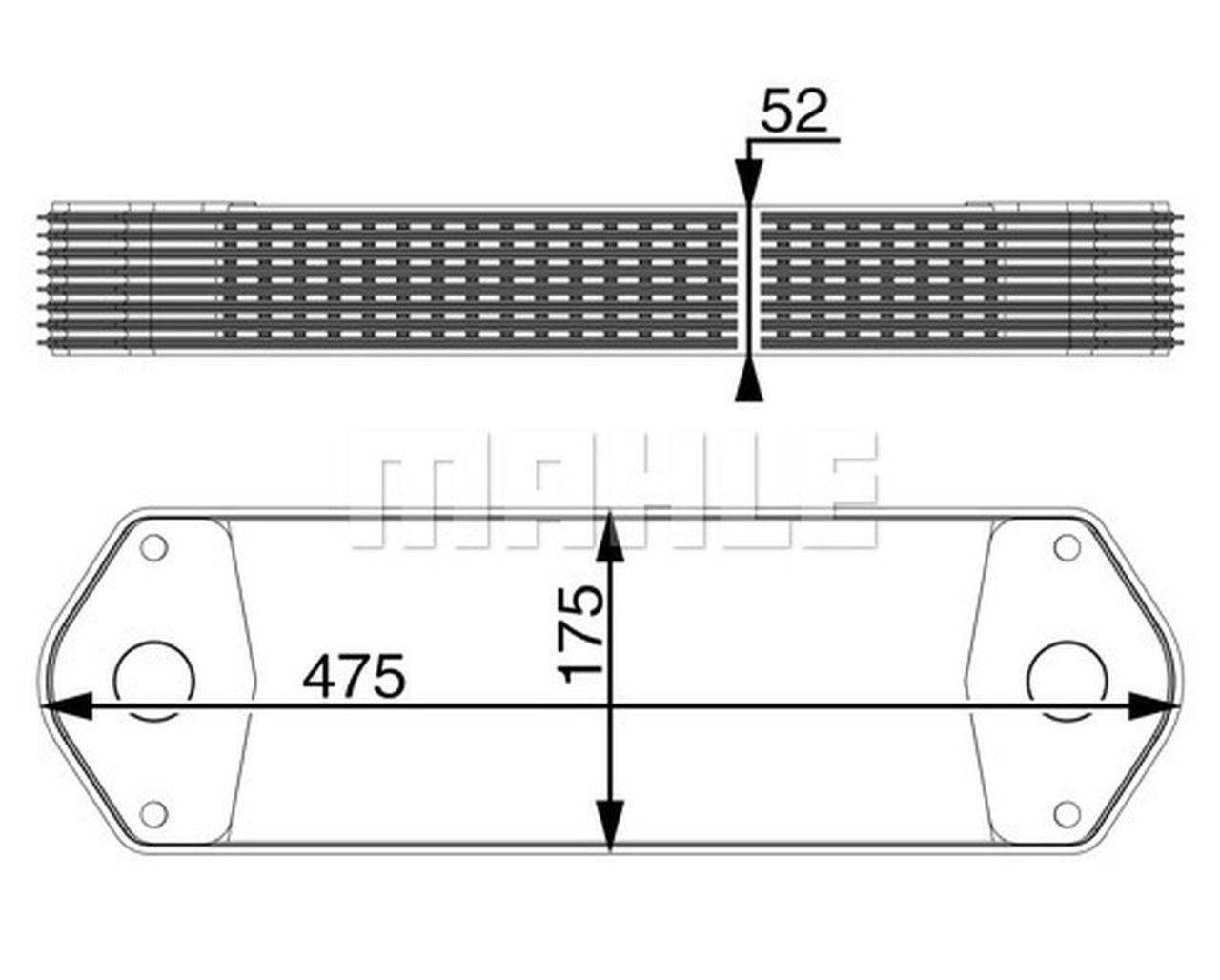 MAHLE Truck/Bus Oil cooler CLC11000P