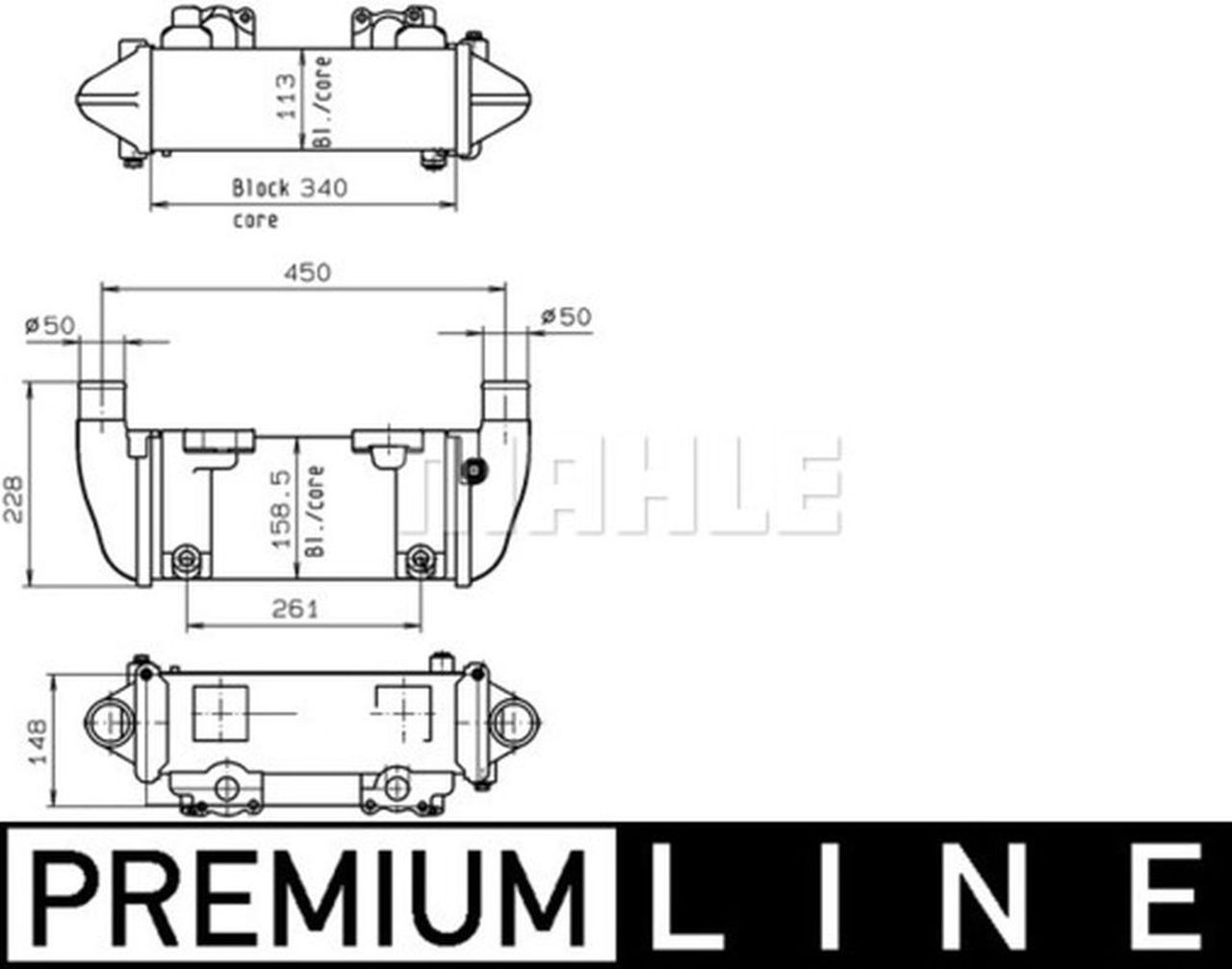 MAHLE Truck/Bus Oil cooler CLC142000P