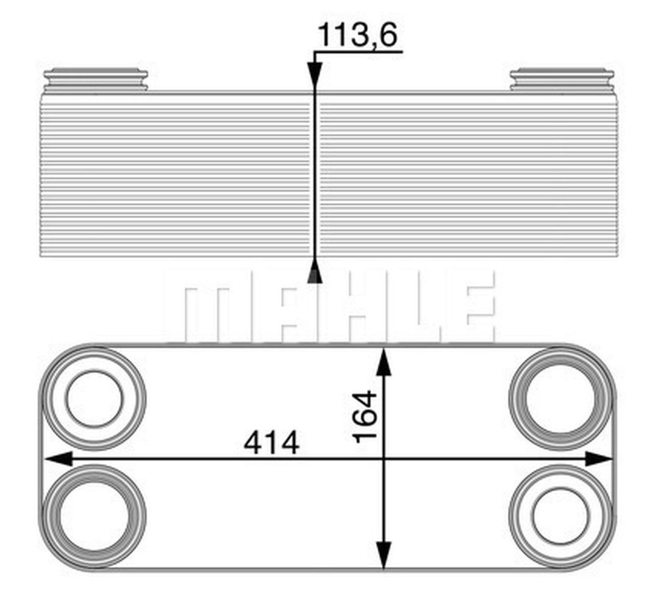 MAHLE Truck/Bus Oil cooler CLC14000P