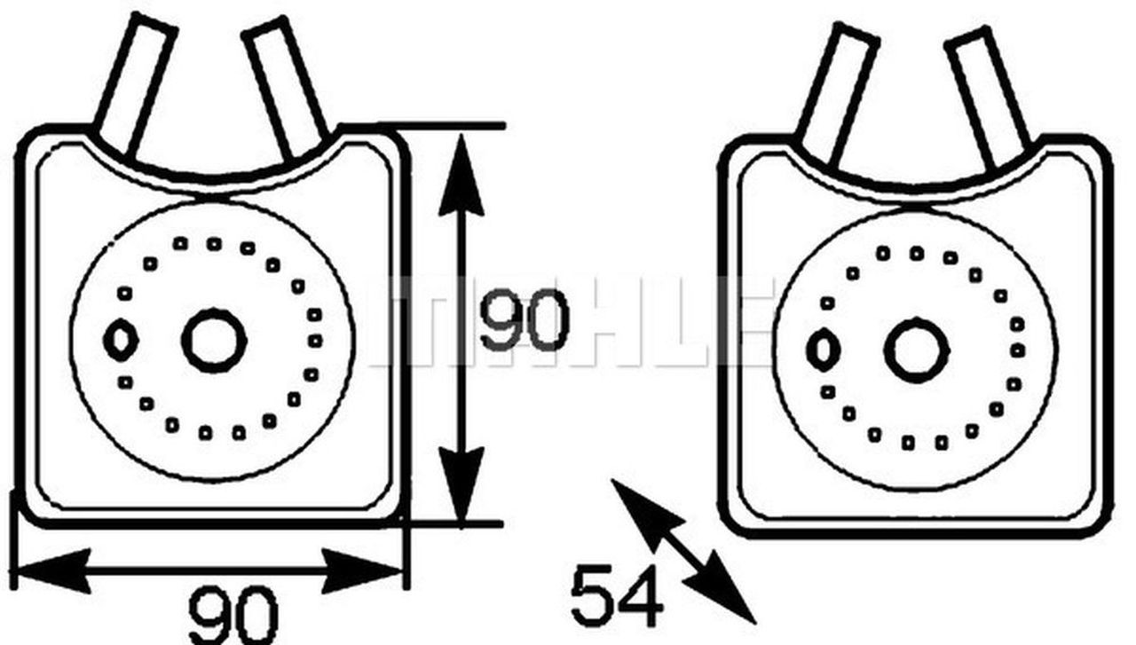 MAHLE PC Oil cooler CLC163000S