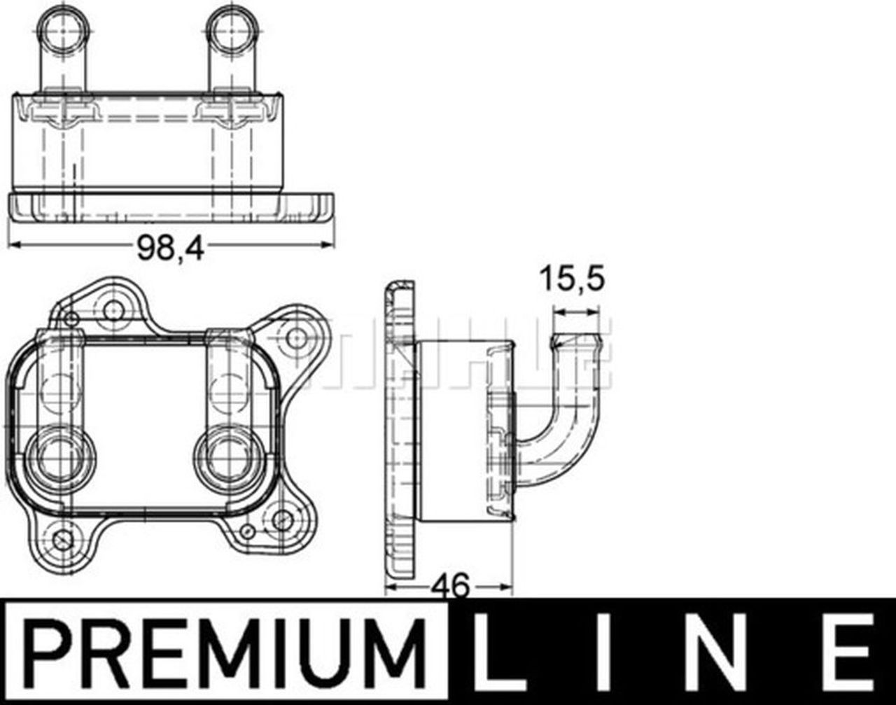 MAHLE PC Oil cooler CLC168000P