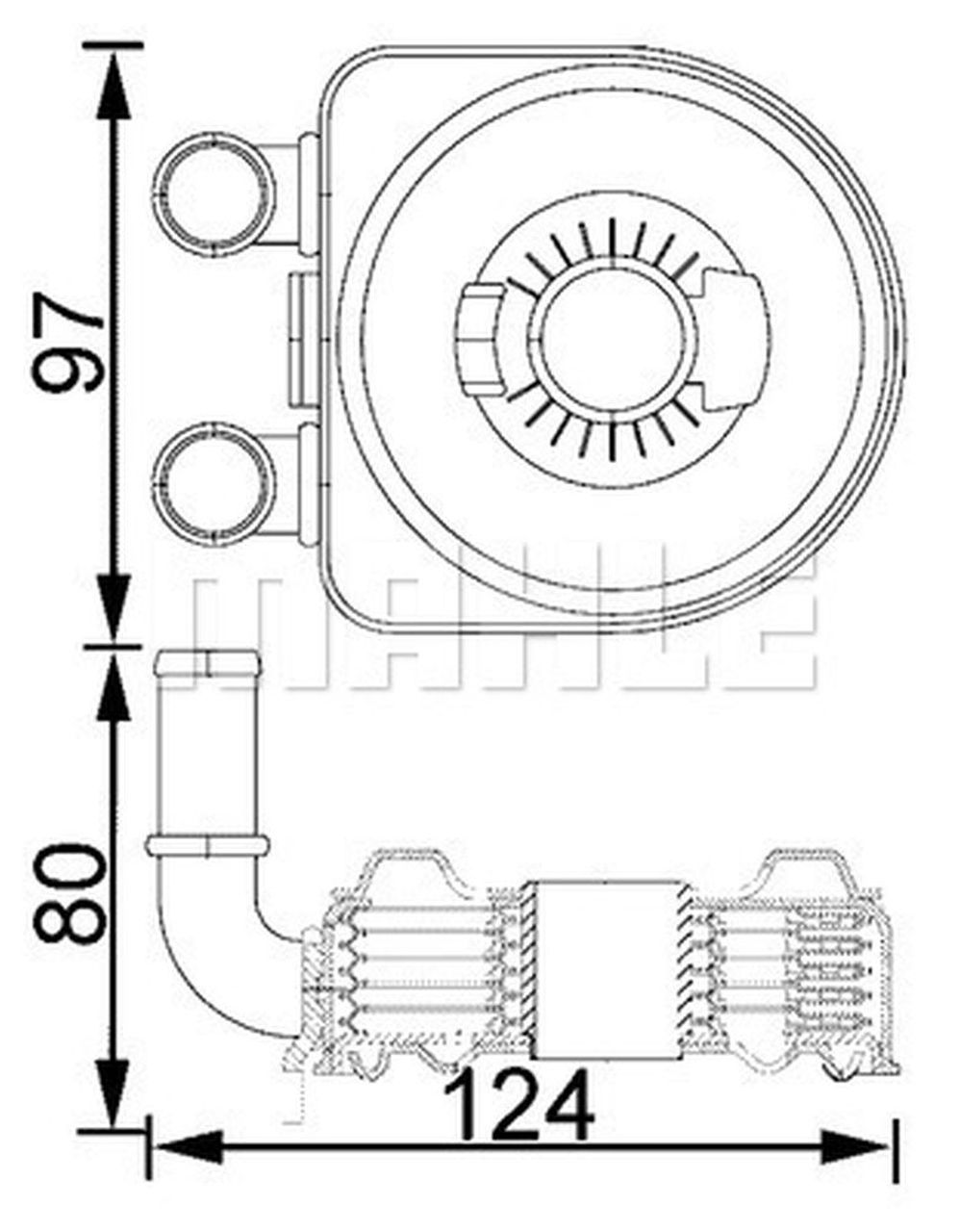 MAHLE LCV Oil cooler CLC193000S
