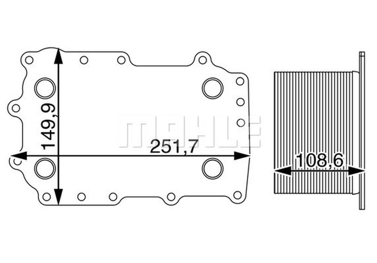 MAHLE Truck/Bus Oil cooler CLC207000P
