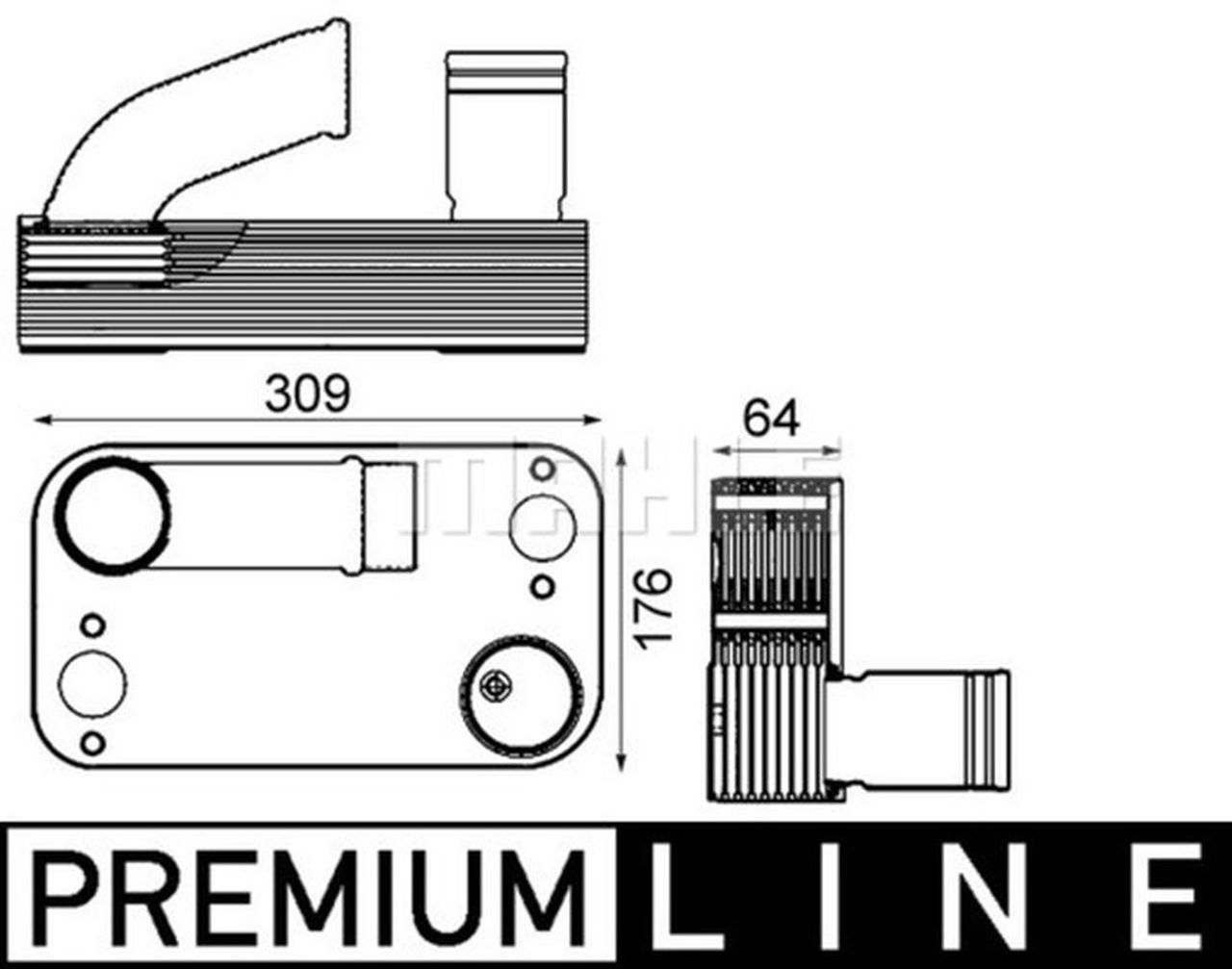 MAHLE Truck/Bus Oil cooler CLC210000P