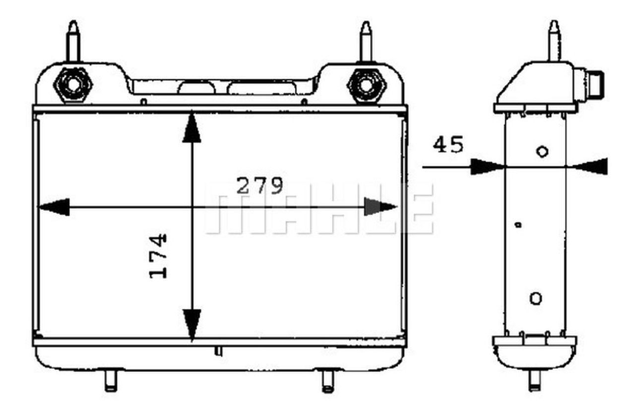 MAHLE PC Oil cooler CLC27000P