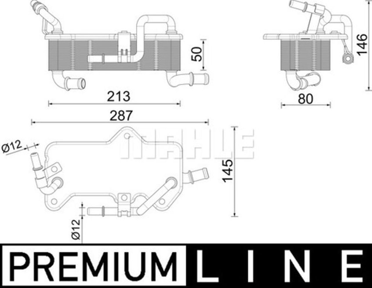 MAHLE Premium Line Oil cooler CLC285000P