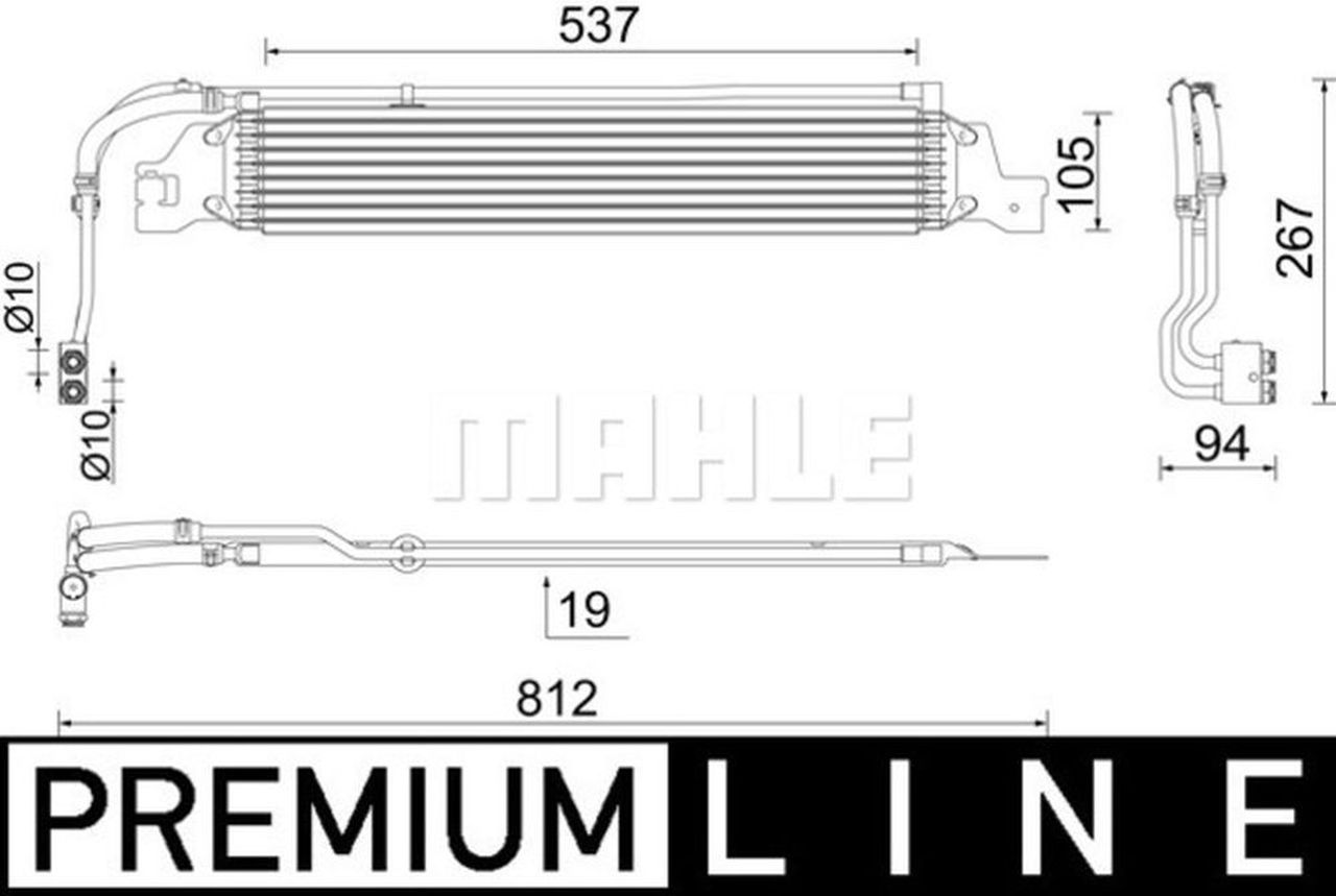 MAHLE Premium Line Oil cooler CLC288000P