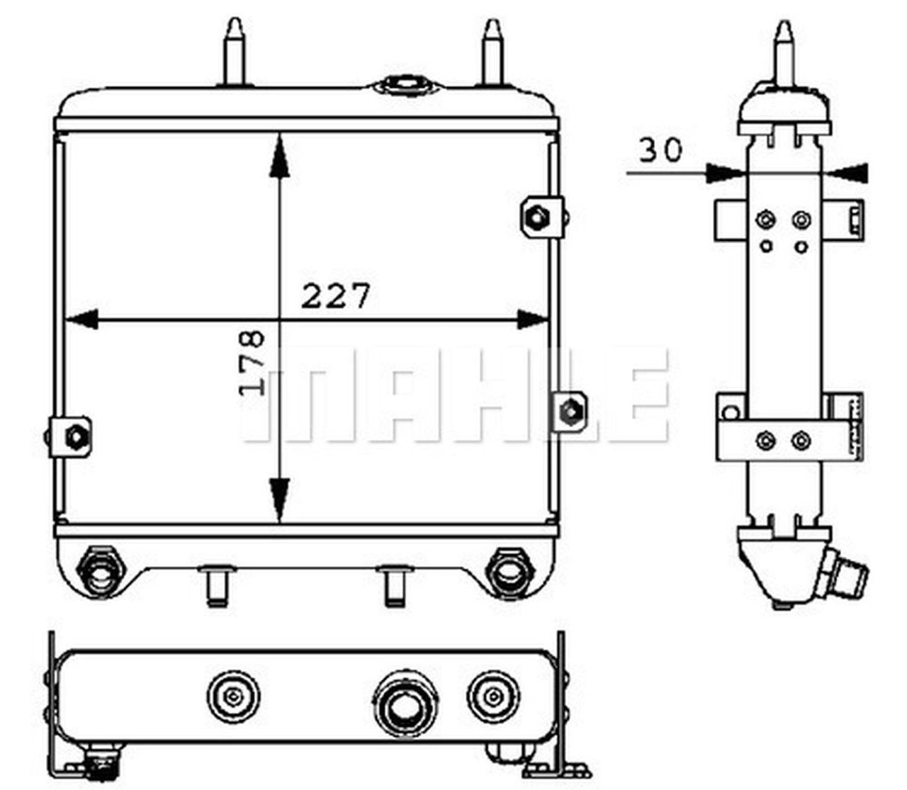 MAHLE PC Oil cooler CLC28000P