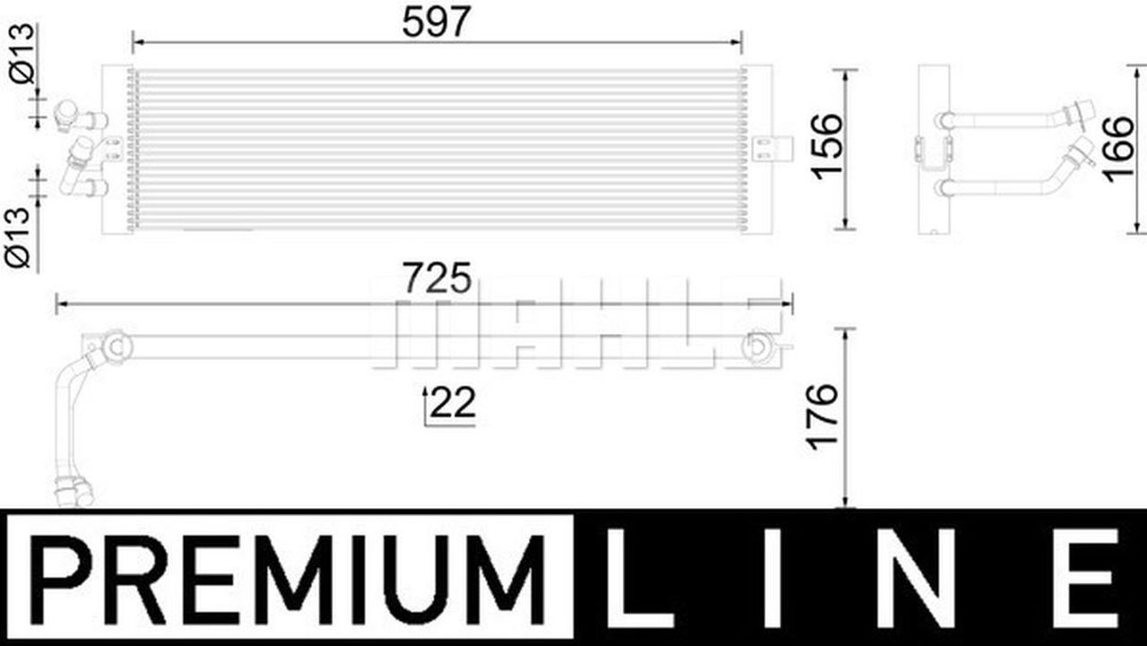 MAHLE Premium Line Oil cooler CLC293000P