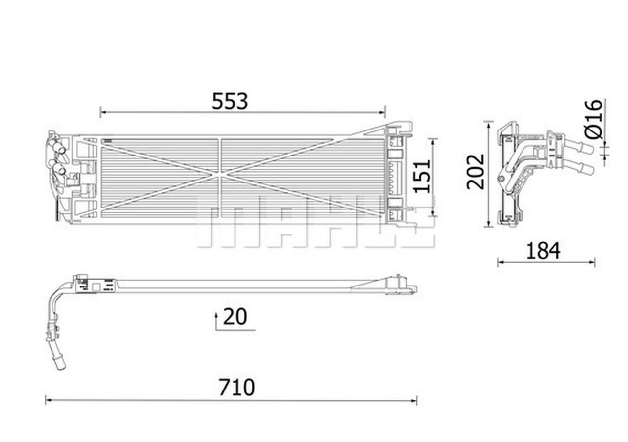 MAHLE Premium Line Engine Oil Cooler CLC306000P