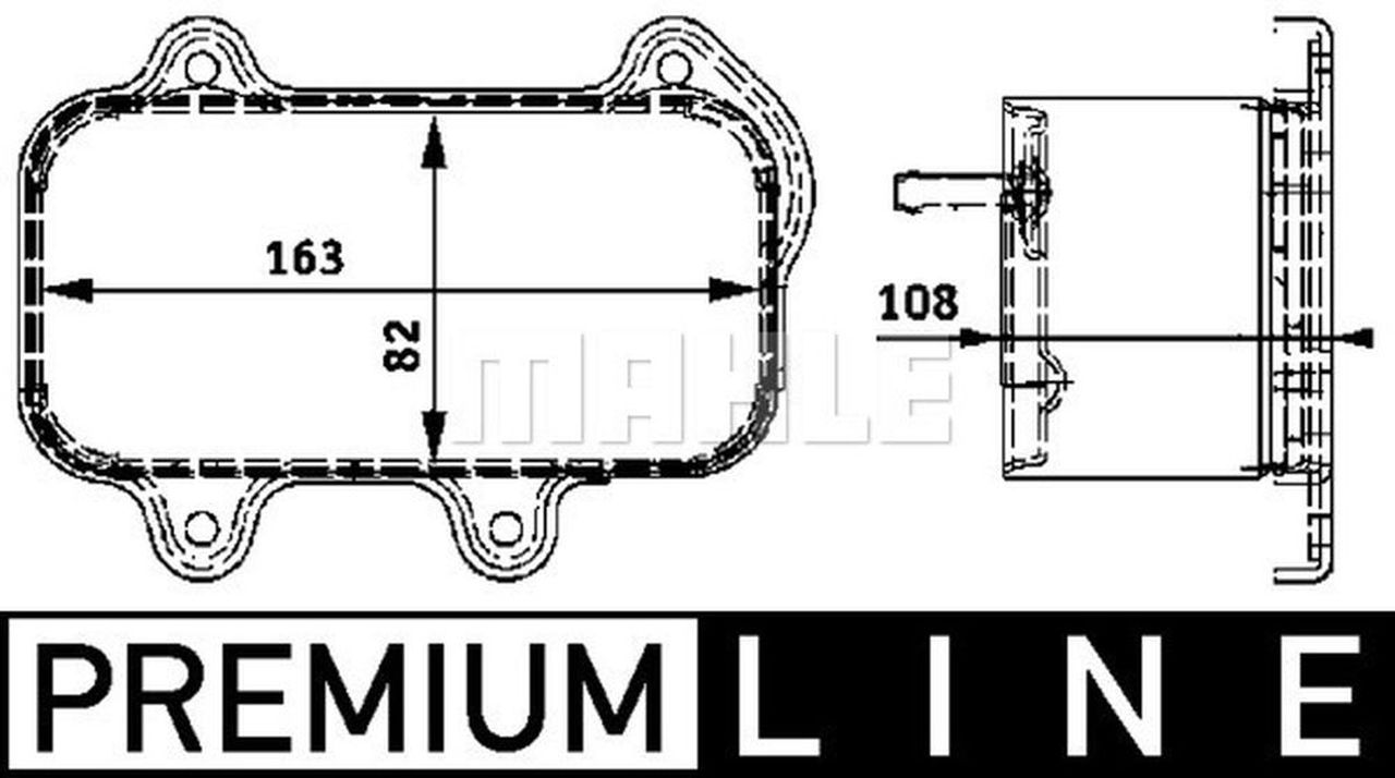 MAHLE PC Oil cooler CLC39000P MAHLE PC Oil cooler CLC39000P