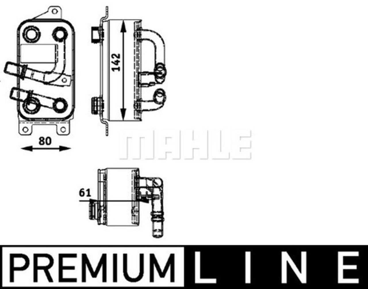 MAHLE PC Oil cooler CLC43000P MAHLE PC Oil cooler CLC43000P
