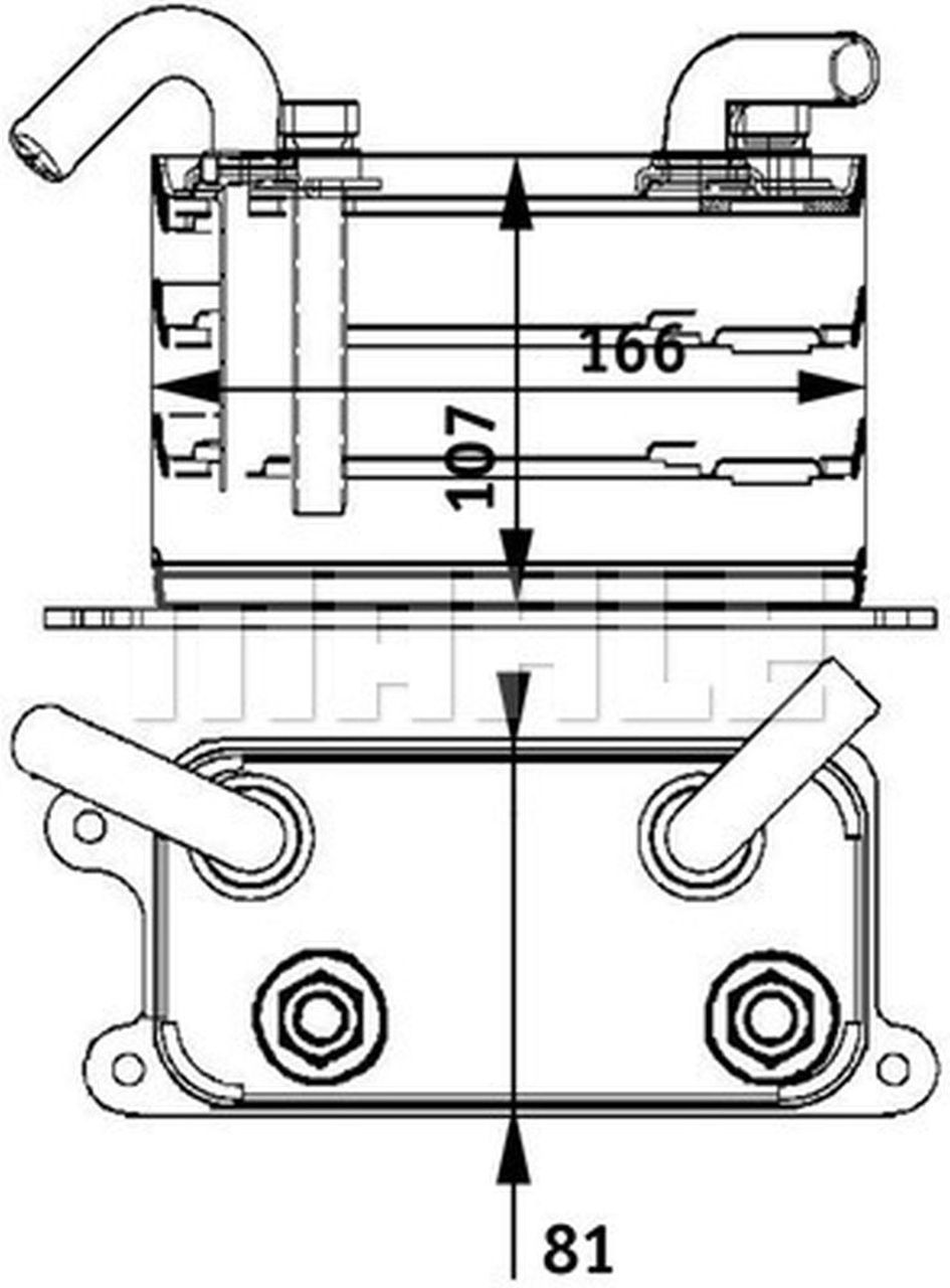 MAHLE LCV Oil cooler CLC62000P