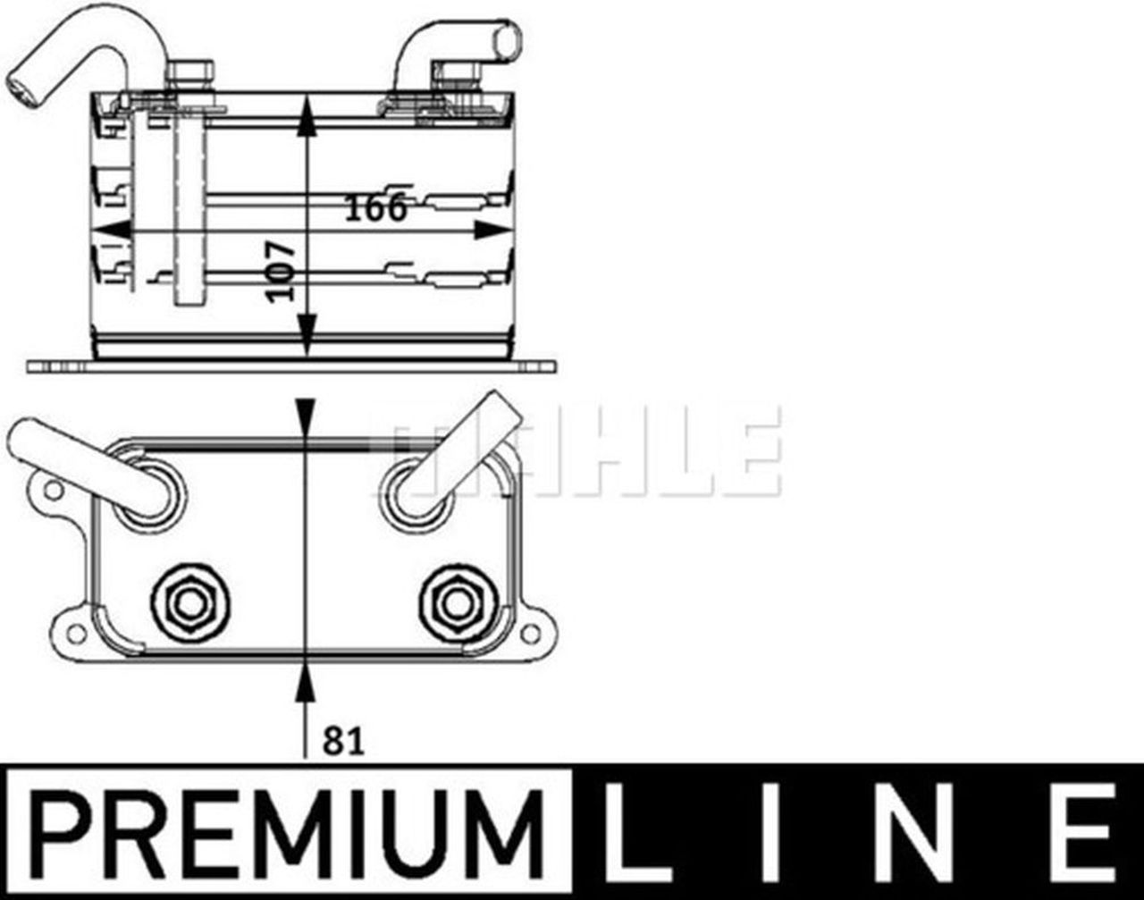 MAHLE LCV Oil cooler CLC62000P