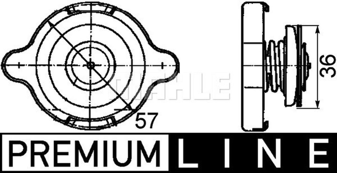 MAHLE PC Radiator cap CRB10000P