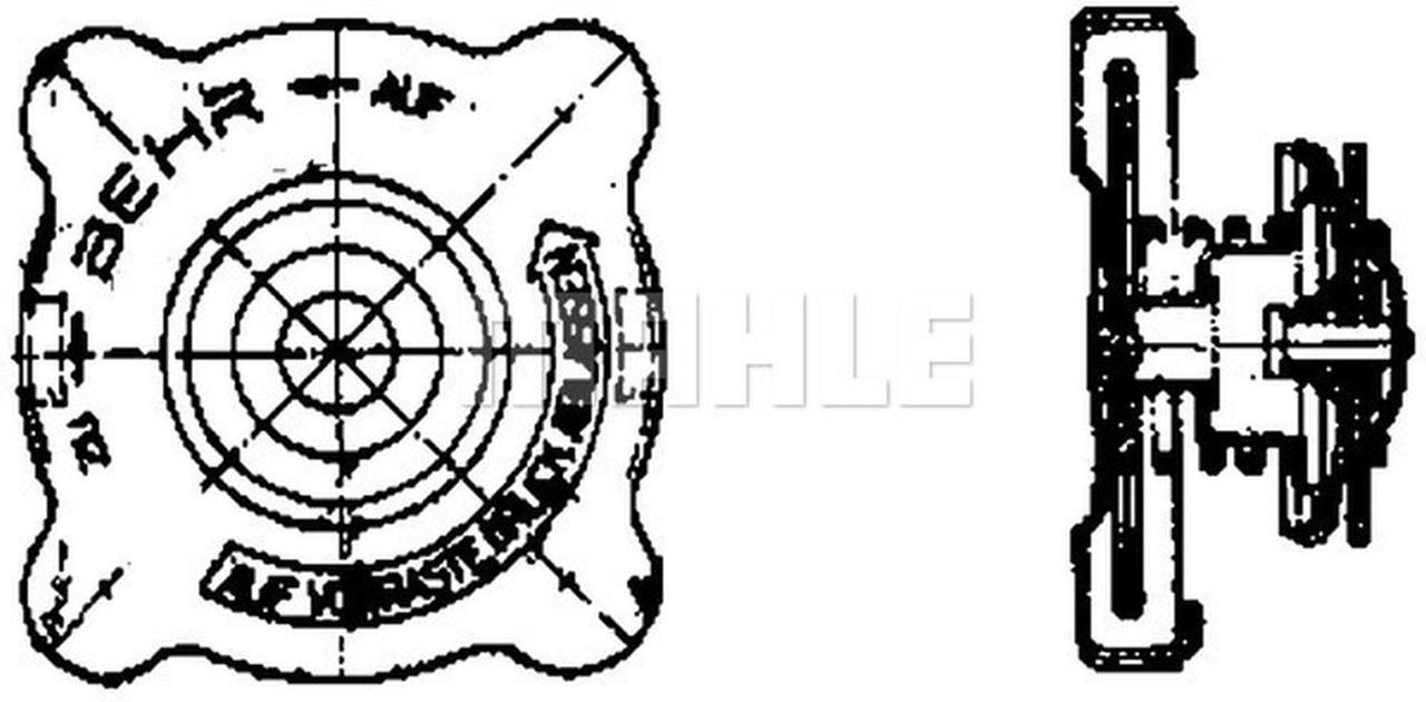 MAHLE Truck/Bus Radiator cap CRB12000P